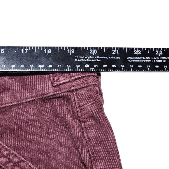 American Eagle Womens Corduroy Stretch Pants Classic Skinny Fit Size 20 Burgundy - Picture 10 of 13